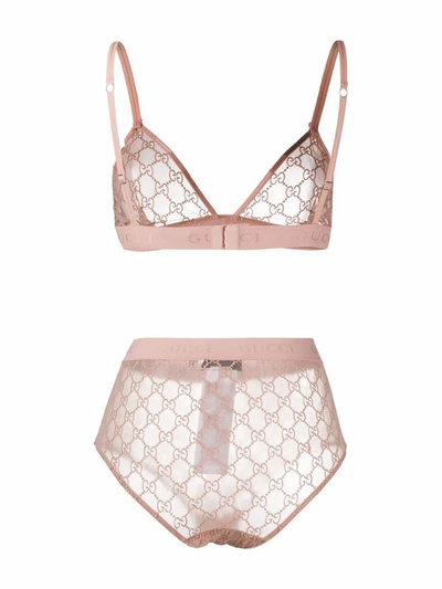 Shop Gucci Women's Pink Polyamide Lingerie & Swimwear