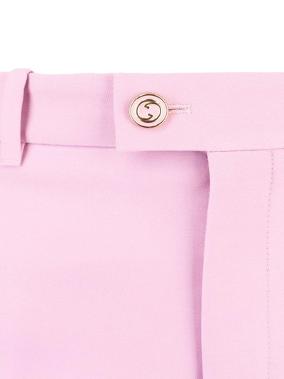 Shop Gucci Women's Pink Silk Pants