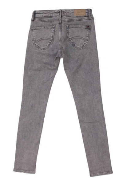 Shop Tommy Hilfiger Women's Grey Cotton Jeans