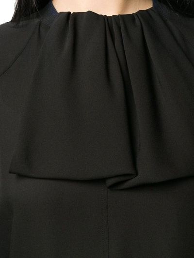 Shop Loewe Women's Black Silk Blouse