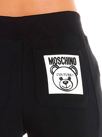 Shop Moschino Women's Black Cotton Joggers