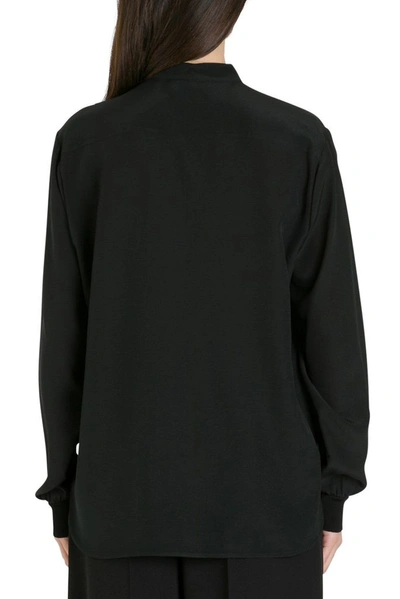 Shop Givenchy Women's Black Silk Blouse