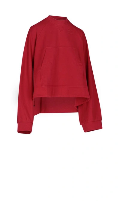 Shop Loewe Women's Red Cotton Sweatshirt