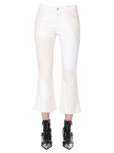 Shop Alexander Mcqueen Women's White Cotton Jeans