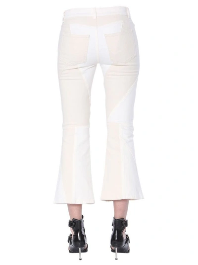 Shop Alexander Mcqueen Women's White Cotton Jeans