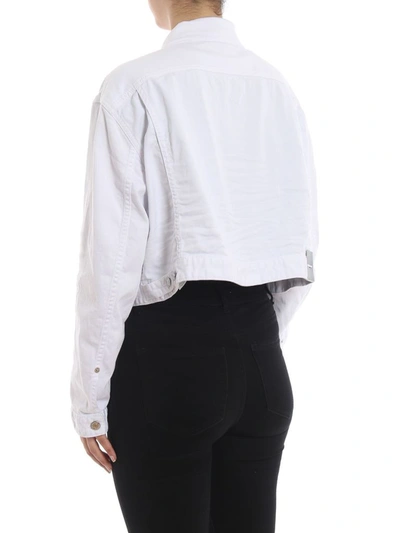 Shop Dsquared2 Women's White Cotton Jacket