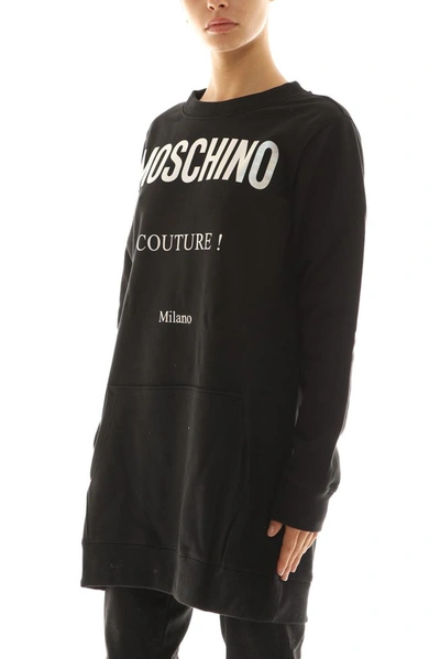 Shop Moschino Women's Black Cotton Dress