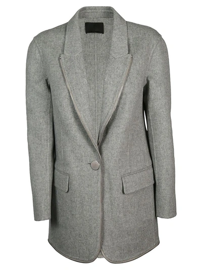 Shop Alexander Wang Women's Grey Wool Coat
