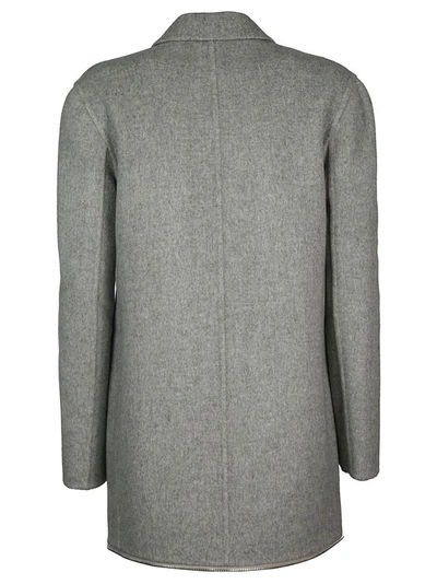 Shop Alexander Wang Women's Grey Wool Coat