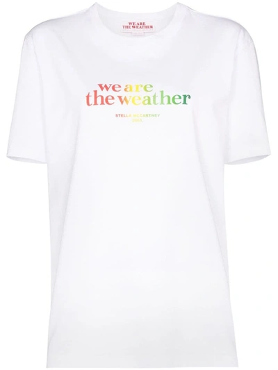 Shop Stella Mccartney Women's White Cotton T-shirt