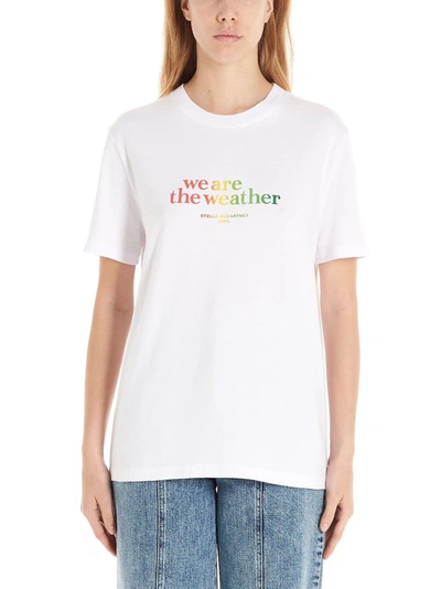 Shop Stella Mccartney Women's White Cotton T-shirt