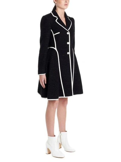 Shop Boutique Moschino Women's Black Wool Coat