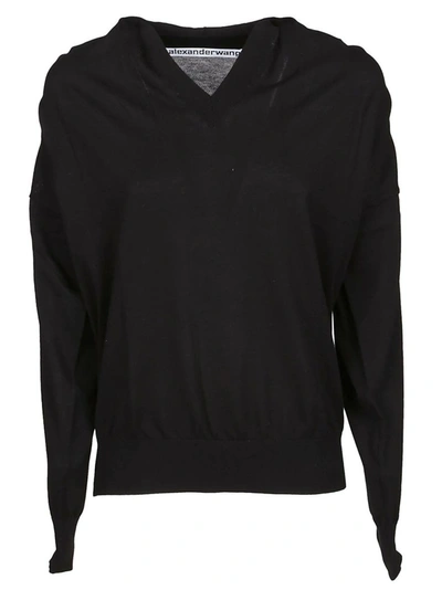 Shop Alexander Wang Women's Black Cotton Jumper