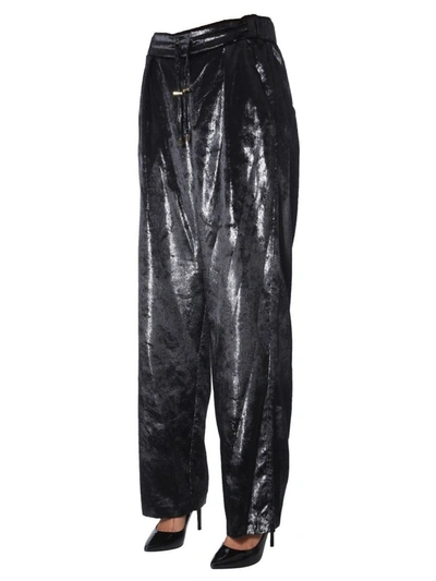 Shop Balmain Women's Black Polyester Joggers