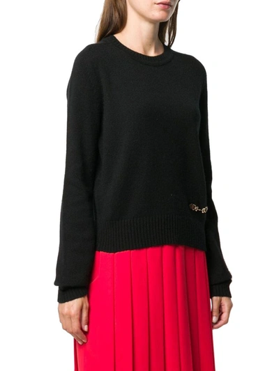 Shop Gucci Women's Black Cashmere Sweater