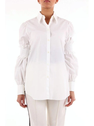 Shop Maison Margiela Women's White Cotton Shirt