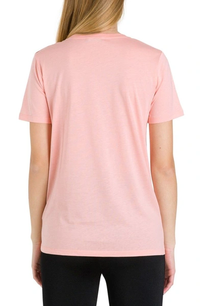 Shop Balmain Women's Pink Cotton T-shirt