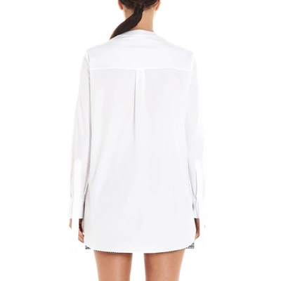 Shop Alexander Mcqueen Women's White Cotton Shirt