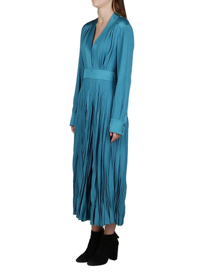 Shop Golden Goose Women's Light Blue Acetate Dress