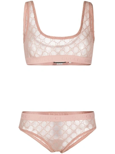 Shop Gucci Women's Pink Polyamide Lingerie & Swimwear