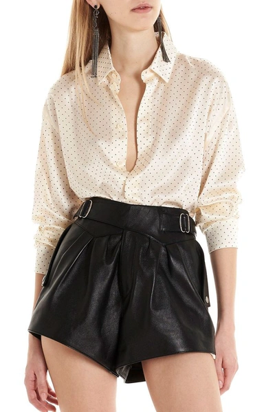 Shop Saint Laurent Women's Beige Silk Shirt