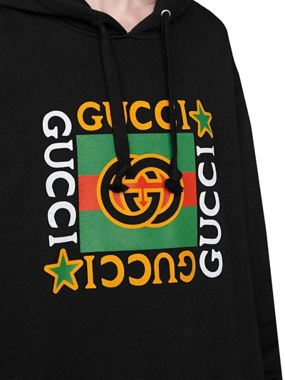 Shop Gucci Women's Black Cotton Sweatshirt