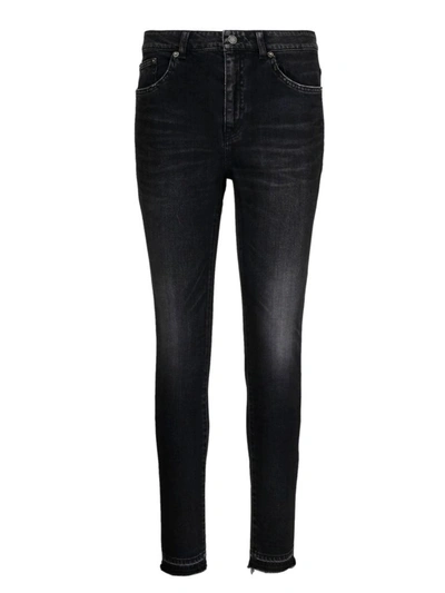 Shop Saint Laurent Women's Black Cotton Jeans