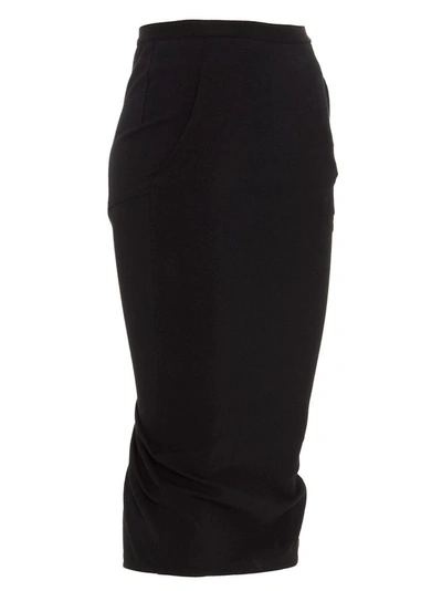 Shop Rick Owens Women's Black Skirt