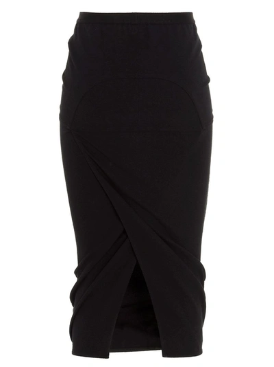 Shop Rick Owens Women's Black Skirt