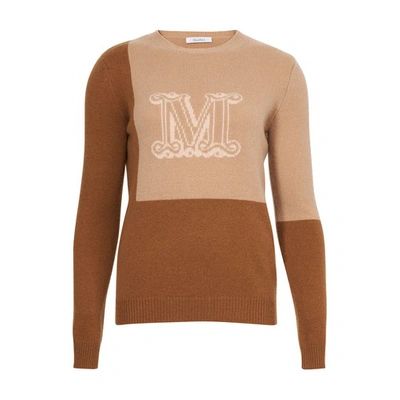 Shop Max Mara Caimano Sweater In Caramello