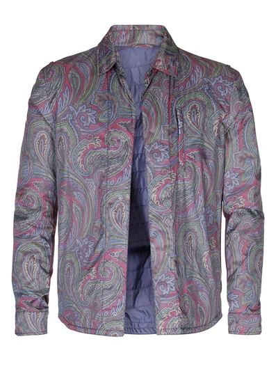 Shop Etro Paisley Patterned Jacket In Multicolor