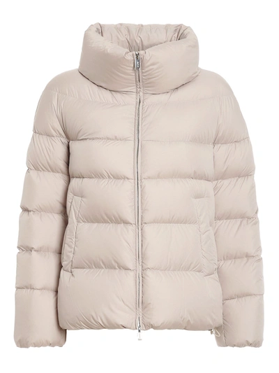 Shop Add Beige Quilted Puffer Jacket