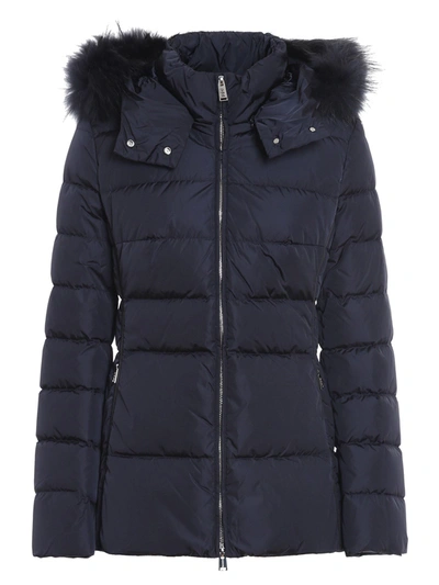 Shop Add Blue Quilted Short Ped Jacket