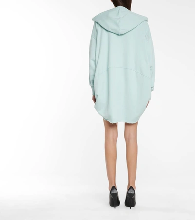 Shop Givenchy Oversized Cotton Hoodie In Blue