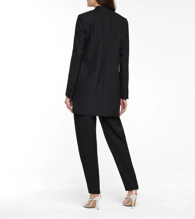 Shop Givenchy Embellished Wool Blazer In Black