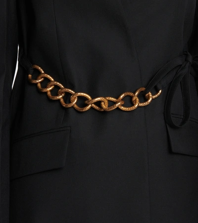 Shop Givenchy Embellished Wool Blazer In Black