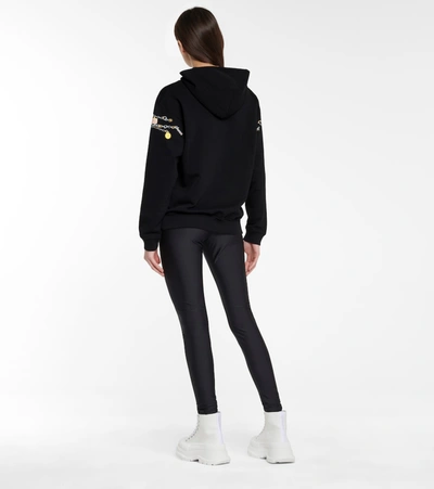 Shop Givenchy Printed Cotton Jersey Hoodie In Black