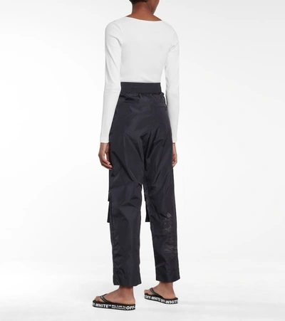 Shop Off-white Nylon Cargo Pants In Black