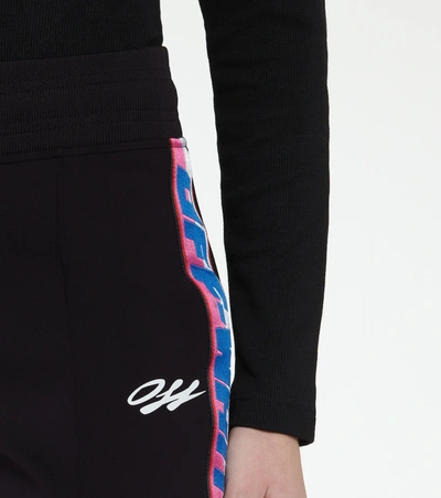 Shop Off-white Logo Trackpants In Black