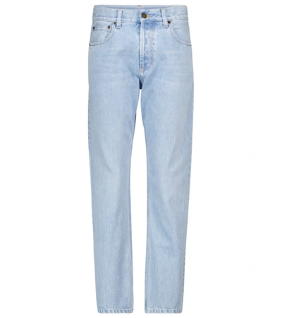 Shop Saint Laurent High-rise Slim Jeans In Blue