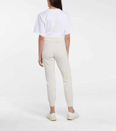 Shop Barrie Cashmere Sweatpants In Beige