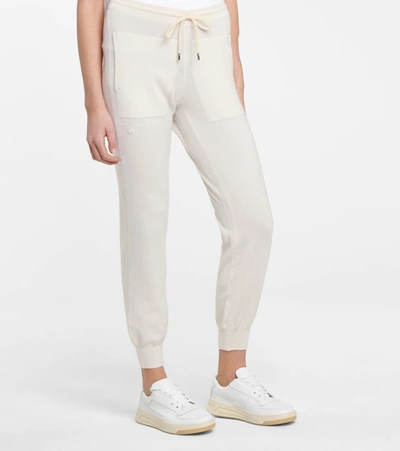 Shop Barrie Cashmere Sweatpants In Beige