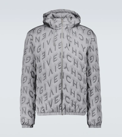 Shop Givenchy Thermo-welded Windbreaker In Silver