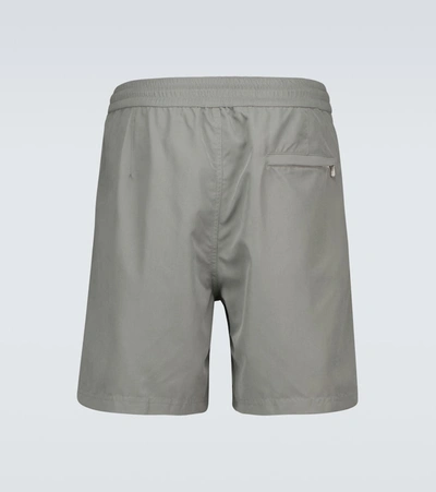 Shop Brunello Cucinelli Relaxed-fit Swim Shorts In Grey
