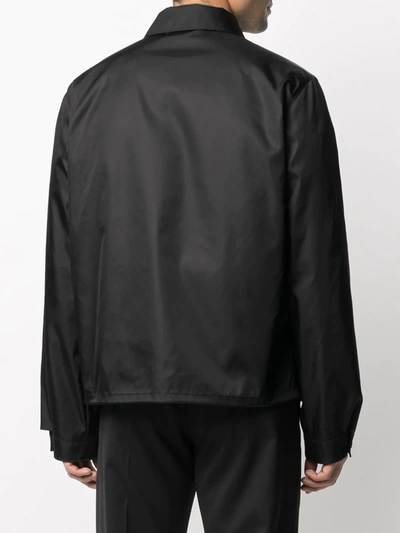 Shop Prada Re-nylon Blouson Jacket In Black