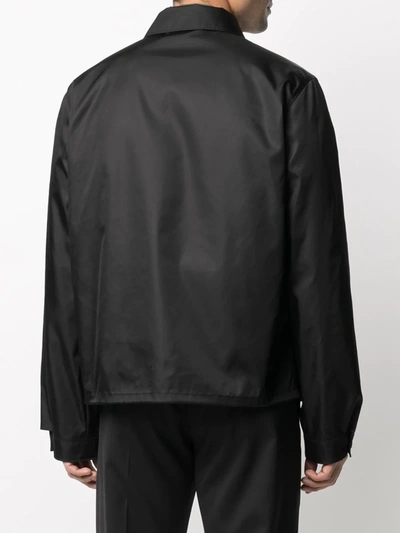 Prada Re-nylon Oversized Hooded Jacket In Black