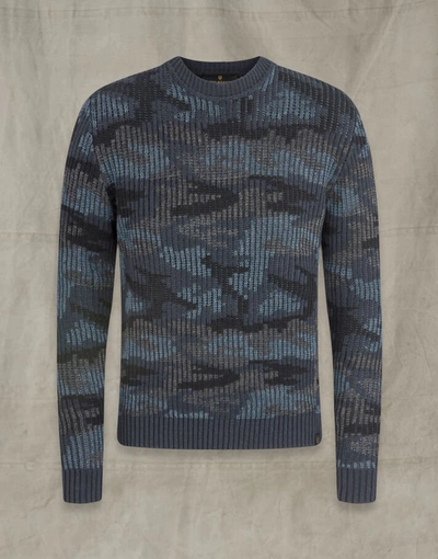 Shop Belstaff Commando Sweater In Blue