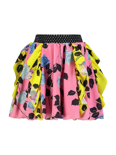 Shop Msgm Kids Skirt For Girls In Pink