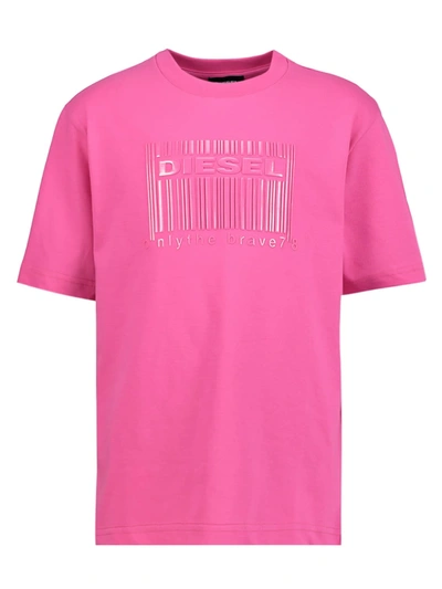 Shop Diesel Kids T-shirt For Girls In Pink