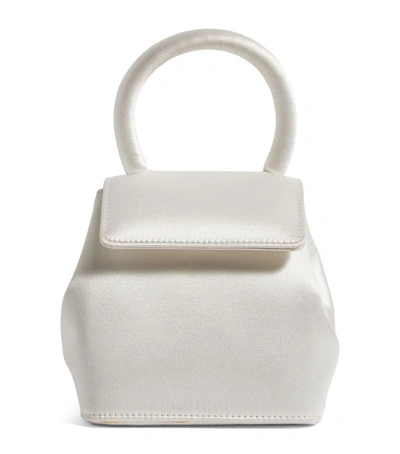 Shop Rubeus Mini Satin Liza Top-handle Bag In Ivory